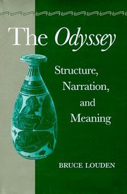 Cover of: The Odyssey: structure, narration, and meaning