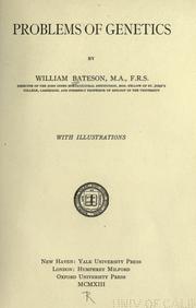 Cover of: Problems of genetics by William Bateson