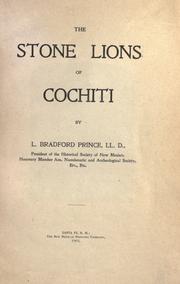 Cover of: The stone lions of Cochiti by L. Bradford Prince