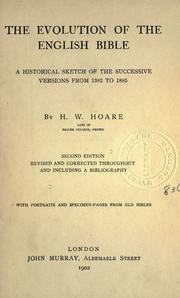 Cover of: The evolution of the English Bible by H. W. Hoare