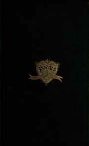 Cover of: Poems. by By Augusta Cooper Bristol.