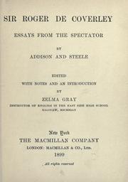 Cover of: Sir Roger de Coverley: essays from the Spectator