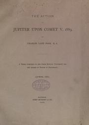 Cover of: action of Jupitor upon Comet V, 1889.