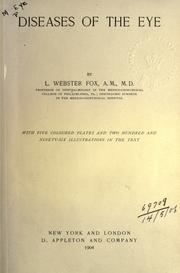 Cover of: Diseases of the eye.