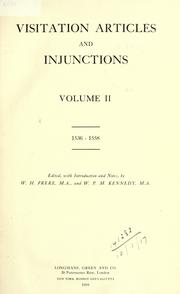 Cover of: Visitation articles and injunctions by Church of England
