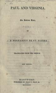 Cover of: Paul and Virginia by Bernardin de Saint-Pierre, Bernardin de Saint-Pierre