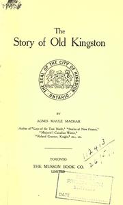 Cover of: The story of old Kingston. by Fidelis a Fanna, Pater