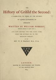 The history of Grisild the Second by William Forrest