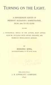 Cover of: Turning on the light. by Horatio King