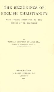 Cover of: The beginnings of English Christianity by Collins, William Edward