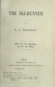 Cover of: The ski-runner. by E. C. Richardson, E. C. Richardson