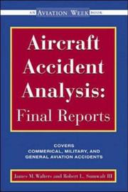 Cover of: Aircraft Accident Analysis by Robert Sumwalt, Jim Walters