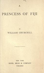 Cover of: A princess of Fifi by William Churchill