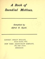 Cover of: book of sundial mottoes.