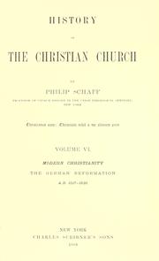 Cover of: History of the Christian church. by Philip Schaff