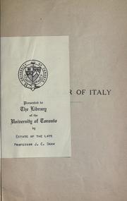 Cover of: The war of Italy. by 