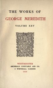 Cover of: The works of George Meredith. by George Meredith, George Meredith