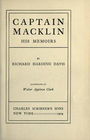 Cover of: Captain Macklin by Richard Harding Davis