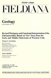 Revised phylogeny and functional interpretation of the Edrioasteroidea based on new taxa from the Early and Middle Ordovician of western Utah