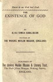 Cover of: The existence of God by Khwaja Kamal-ud-Din