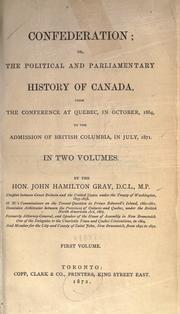 Cover of: Confederation by Gray, John Hamilton