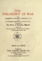 Cover of: The philosophy of war by Nigel Calder, Nigel Calder