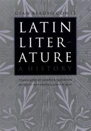 Cover of: Latin Literature by Gian Biagio Conte, Don P. Fowler, Glen W. Most