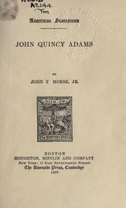 John Quincy Adams by John Torrey Morse
