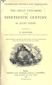 The great explorers of the nineteenth century