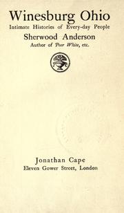 Cover of: Winesburg, Ohio by Sherwood Anderson