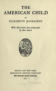 Cover of: American child, by Elizabeth McCracken