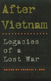 Cover of: After Vietnam by edited by Charles E. Neu.