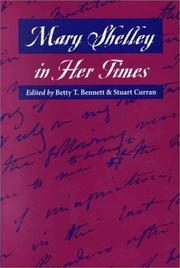 Cover of: Mary Shelley in her times by edited by Betty T. Bennett and Stuart Curran.