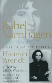 Cover of: Rahel Varnhagen | Hannah Arendt