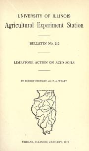 Cover of: Limestone action on acid soils