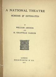 Cover of: A national theatre by William Archer