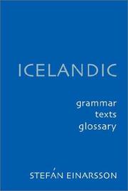 Cover of: Icelandic | Stefan Einarsson