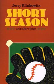 Cover of: Short Season and Other Stories | Jerry Klinkowitz