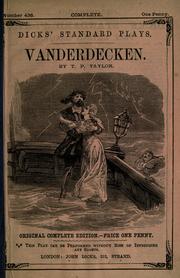 Cover of: Vanderdecken [or, The Flying Dutchman: a legendary drama in four acts]