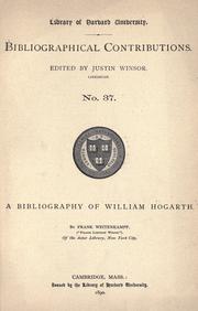 Cover of: A bibliography of William Hogarth.