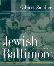 Cover of: Jewish Baltimore by Gilbert Sandler
