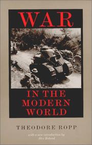 Cover of: War in the Modern World by Theodore Ropp