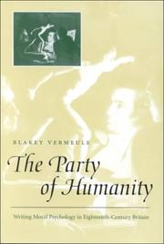 Cover of: The party of humanity: writing moral psychology in eighteenth-century Britain