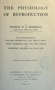 Cover of: The physiology of reproduction by F. H. A. Marshall