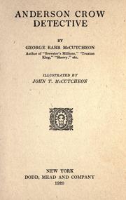 Cover of: Anderson Crow, detective by George Barr McCutcheon