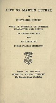 Cover of: Life of Martin Luther