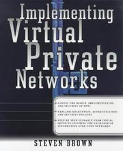 Cover of: Implement Virtual Private Networks | Steven Brown