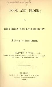 Cover of: Poor and proud: or, The fortunes of Katy Redburn : a story for young folks