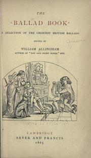 Cover of: The ballad book by William Allingham