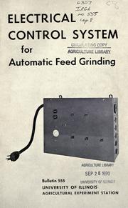 Electrical control system for automatic feed grinding by R. W. Mowery